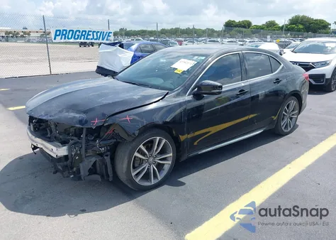 2019 Acura Tlx Tech Pkg из США, поврежденный, VIN 19UUB2F43KA010490